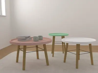 Set of Tables 3D model