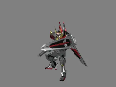 Attacker Gundam 6 3D model