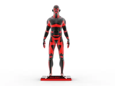 Male Robot 01 - MR01 3D print model