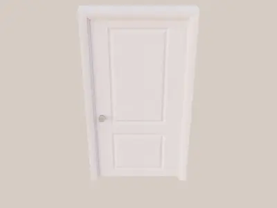 Two Panel Interior Door 3D model