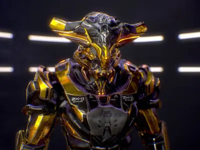 Sci-Fi Armor 2 Low-poly 3D model