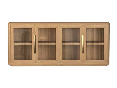 BRETON GLASS 4-DOOR SIDEBOARD 3D model