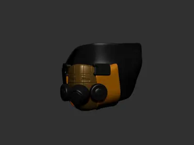 helmet high poly sculpt 3d printable  3D model 85