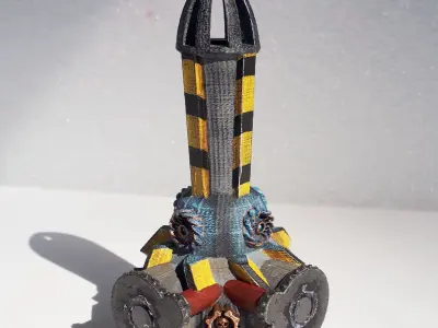 Modular industrial terrain     industrial burner 3D print model