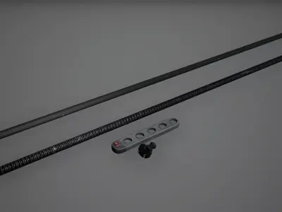 Cyberpunk Cable Outlet Socket Set Low Poly  Game Ready Low-poly 3D model