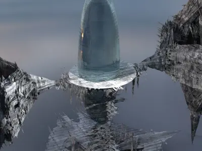 Sea Rapture glass Prisms 3D model