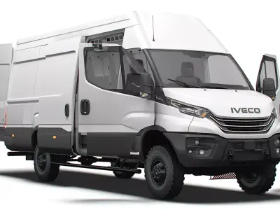 Iveco Daily Van L4H3 4x4 HQ Interior 2026 3D model