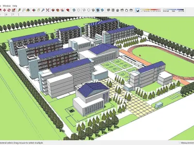 Sketchup School and University 131 3D model