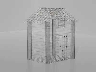Old wooden Shed Free 3D model