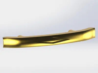 handle1 silver door handle Free 3D model