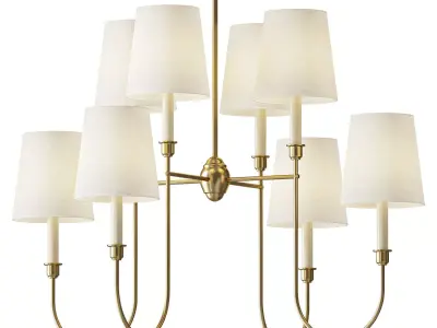 Vendome 8 Light Chandelier 3D model