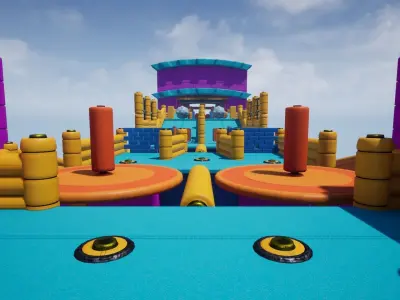 Fun Obstacle Course Vol 1 For Unreal And Unity Low-poly 3D model