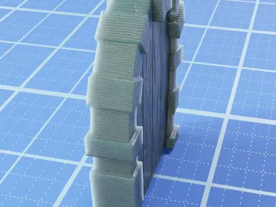 Wood Door 3D print model