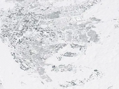 Novosibirsk Russia City Landscape 3D Model 3D model