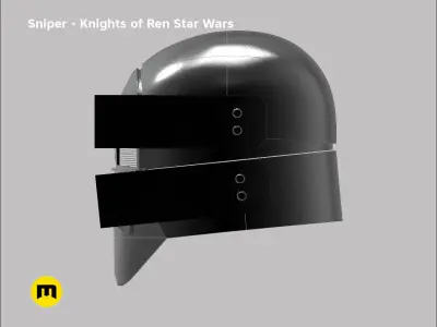 Sniper helmet - Knights of Ren - Star Wars universe 3D print model