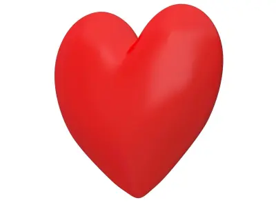 Heart Simple Low-poly 3D model