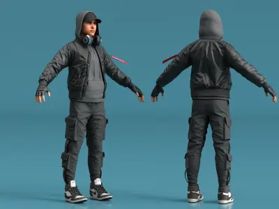  Urban Young Man Character 