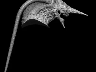 Guyver Gregole head bust realistic 3D model