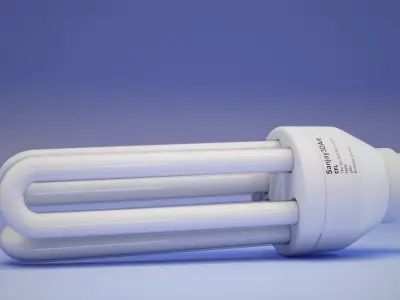 Illuminate Smarter High-Quality CFL Bulbs light Free 3D model