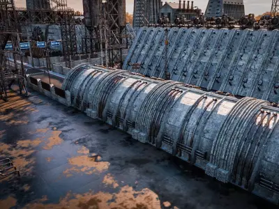 INDUSTRIAL SCIFI BUILDING 09 Low-poly 3D model