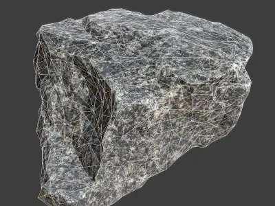 Gia Stone Low-poly 3D model