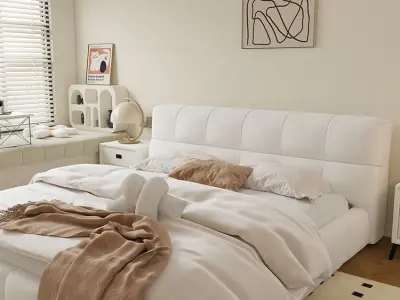 Comfortable bedroom interior scene  3D model shop