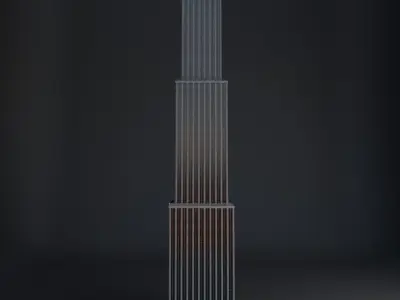 SKYSCRAPER CITY BUILDING 05 Low-poly 3D model