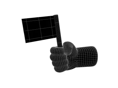 Surrender Icon v1 003 Low-poly 3D model