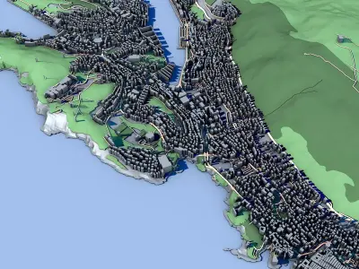 Cityscape Dubrovnik Croatia 3D model