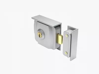 Gate lock Low-poly 3D model