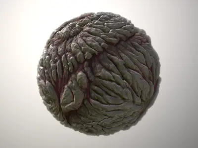 Material Skin Monster 22 Seamless PBR Texture Texture