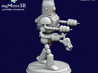 Champion 2 of the Invader Robots Warband 3D print model