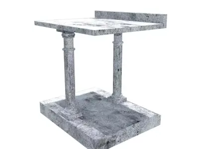 Lighthouse of Alexandria Gate V01 Low-poly 3D model