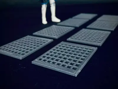Custom Floor Tile Grates Small Free 3D print model