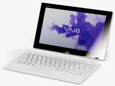 Sony VAIO TAP 11 ultrabook Low-poly 3D model