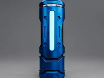 Scifi Grenade Low Poly PBR 3D Model Low-poly 3D model