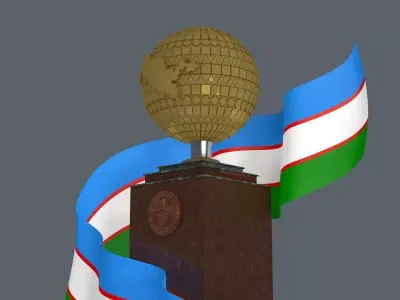 Uzbekistan Mustaqillik Independence monument 3D model 3D model