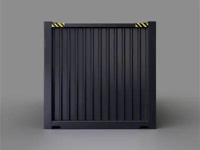 Shipping Container 20ft 3D model