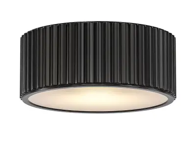 MODERN RIBBED CEILING LIGHT 3D model