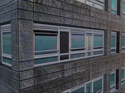 Low Poly City Building Low-poly 3D model