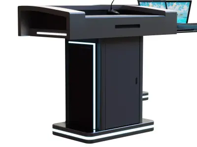 Modern Digital Lectern Podium Collection 3D model
