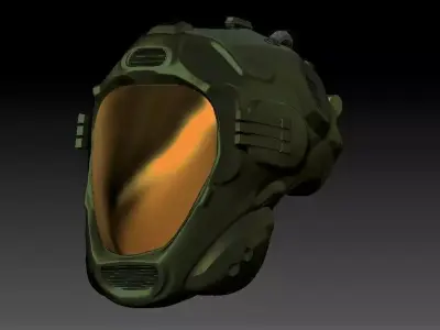 Helmet halo 3D model