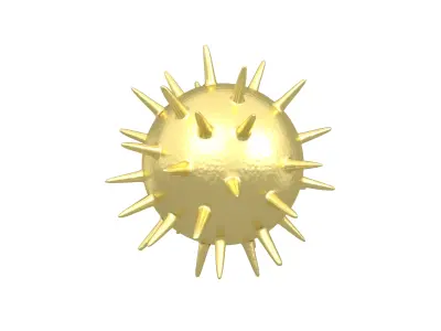 Virus v3 010 Low-poly 3D model
