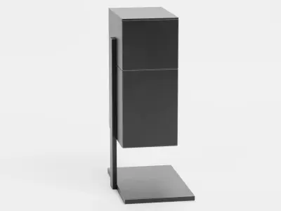Urban Street Bin - Modern Outdoor Trash Can 3D model