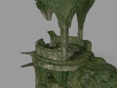old temple  1 Low-poly 3D model