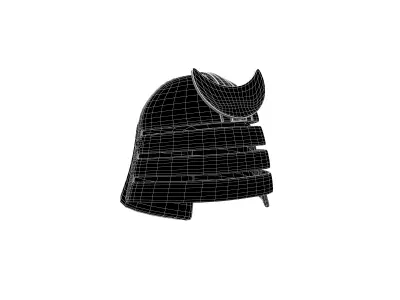 War Helmet V3 001 Low-poly 3D model
