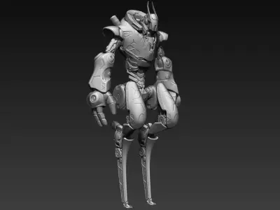 Sci-fi character Mantis 3D model