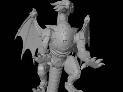 Robotic Dragon 3D model