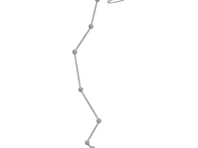 VIKNING floor lamp with shade 3D model