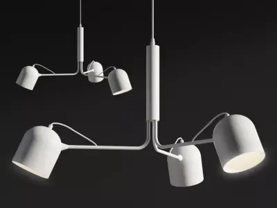 Liang Pendant lamp metal white 3D model